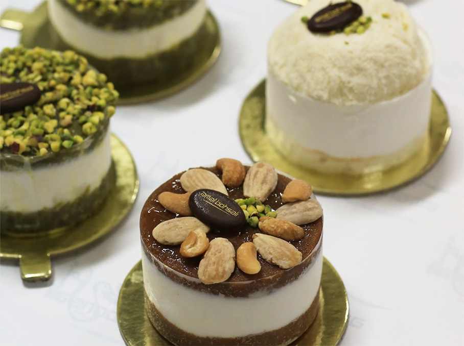 Mixed Glace pieces with Arabic Gelato